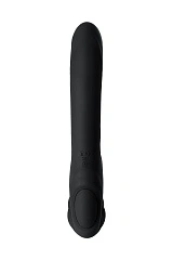 Безремневой страпон Black&Red by TOYFA с вибрацией, силикон, черный, 35 см