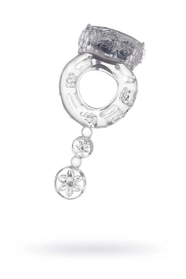 Виброкольцо Snowflake TOYFA, TPE, прозрачный