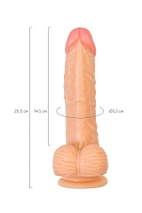 Реалистичный фаллоимитатор RealStick Nude Cree, PVC, телесный, 20 см