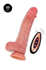 Вибратор-пульсатор реалистичный, Mr.Baton, RealMotion, силикон, 23см, Ø4