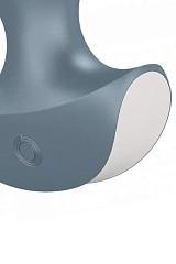 Анальная виброелочка Satisfyer Lolli-Plug 2 Satisfyer, силикон, серый, 11 см