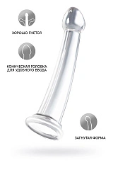 Нереалистичный фаллоимитатор Jelly Dildo XL Toyfa Basic, TPE, прозрачный, 22 см