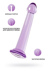 Нереалистичный фаллоимитатор Jelly Dildo S Toyfa Basic, TPE, фиолетовый, 15,5 см