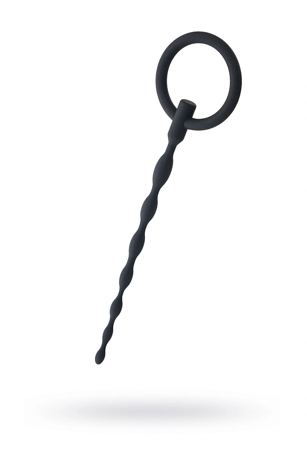 Уретральный плаг Black & Red by TOYFA, силикон, чёрный, 16 см