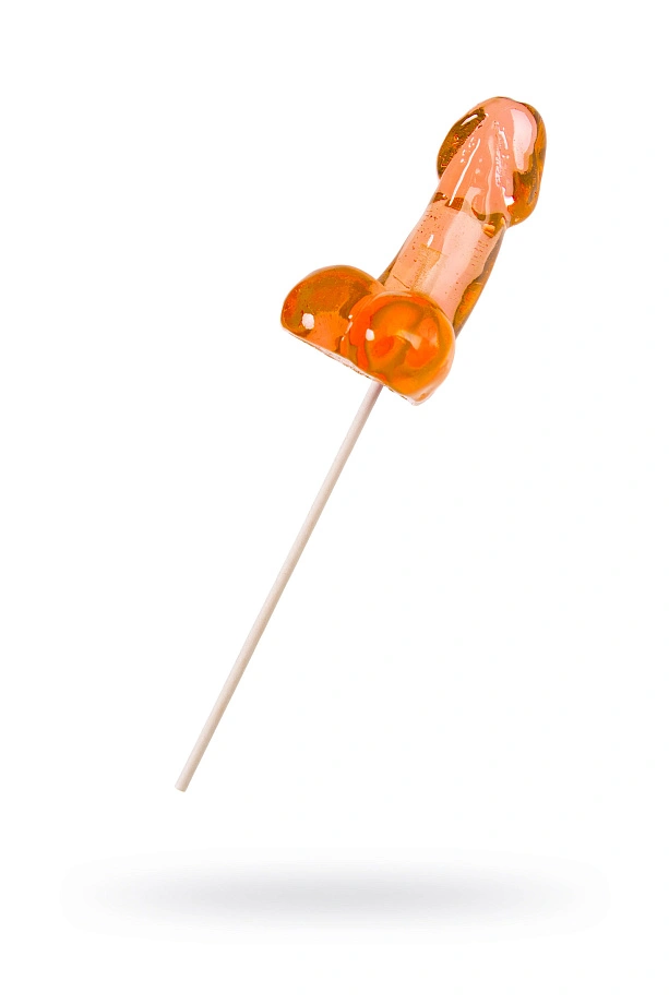 Леденец «Член Amaretto», средний, оранжевый, 80гр, Sosuчki