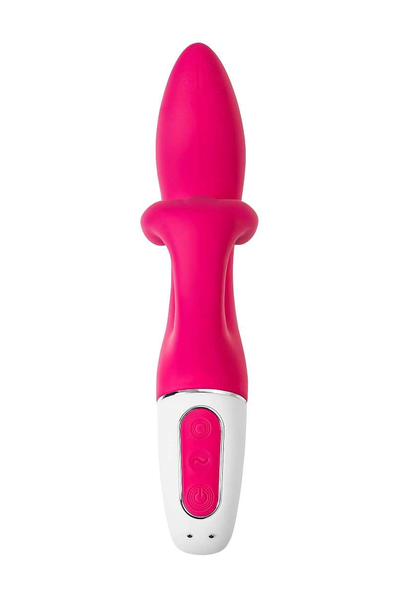 Нереалистичный вибратор Satisfyer Embrace me, силикон, малиновый, 22,5 см