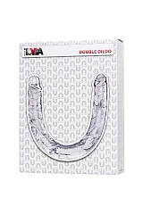 Фаллоимитатор двусторонний TOYFA Double Dildo, TPR, прозрачный, 40 см