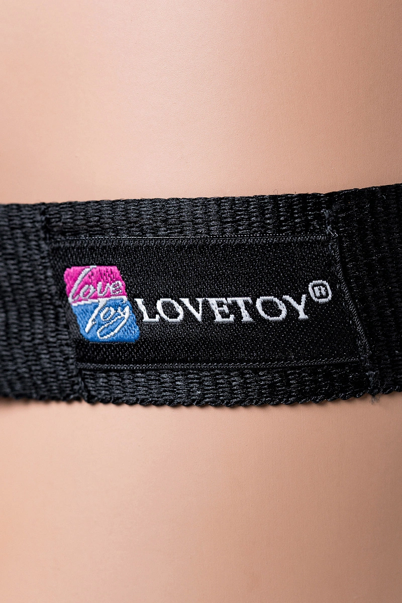 Страпон LoveToy LESBIAN SERIES с поясом Harness, телесный