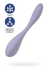 Стимулятор точки G с фиксацией формы Satisfyer G-Spot Flex 5 Connect App, сиреневый, 19,6 см