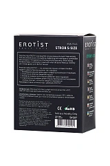 Анальная пробка Erotist Strob S - size, силикон, черная, 11,7 см