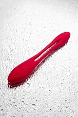 Гибкий вибратор с фиксацией формы Satisfyer Elastic Joy, красный, 20 см