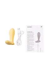 Анальный вибратор Satisfyer Intensity Plug Connect App, силикон, желтый, 9 см