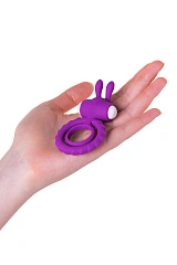 Эрекционное кольцо на член JOS GOOD BUNNY, силикон, фиолетовый, 9 см