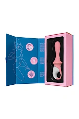Вибратор с расширением Satisfyer Air Pump Booty 5+ Connect App, силикон, розовый, 15 см