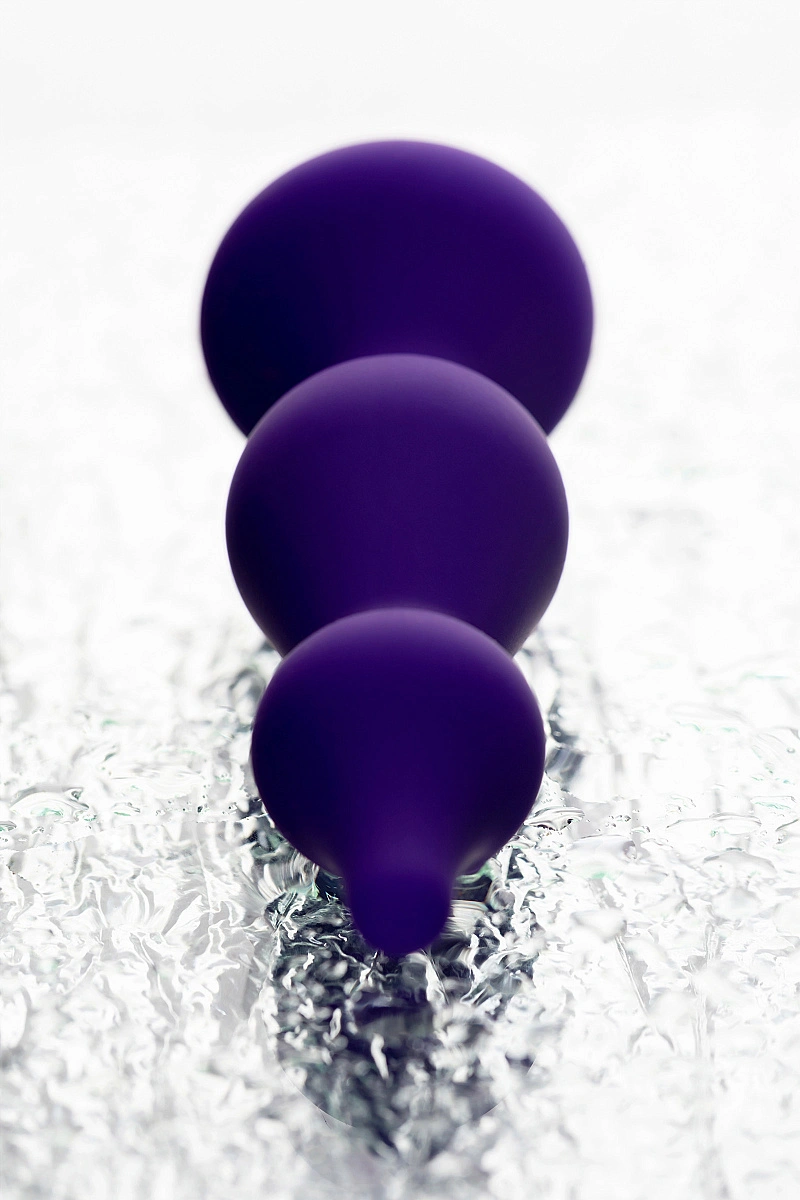 Анальная втулка ToDo by Toyfa Sholt, силикон, фиолетовый, 10 см, Ø 3 см