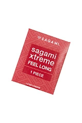 Презервативы Sagami, xtreme, feel long, латекс, 19 см, 5,2 см, 1 шт.