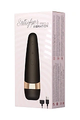 Вакуум-волновой бесконтактный стимулятор клитора Satisfyer PRO 3 Vibration, силикон, черный, 14 см.