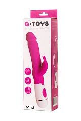 Нереалистичный вибратор A-Toys by TOYFA Mist, силикон, розовый, 25,4 см