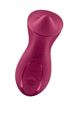 Вибратор с движущимся шариком Satisfyer Exciterrr, силикон, бордовый