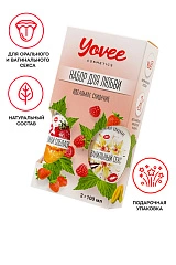 Набор гелей-смазок Yovee для любви вкусовой: клубника/дыня и ваниль. сливки, 2х100 мл