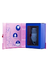 Менструальная чаша Satisfyer Feel Confident, 2 шт в наборе, силикон, синий