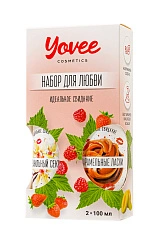 Набор гелей-смазок Yovee для любви вкусовой: ваниль.сливки и карамель, 2х100 мл