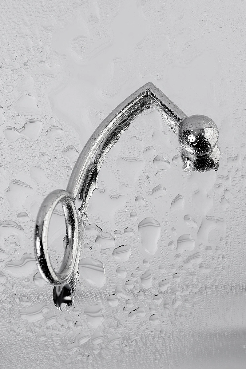 Насадка на пенис с анальной втулкой Metal by TOYFA, металл, серебристый, размер М