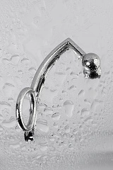 Насадка на пенис с анальной втулкой Metal by TOYFA, металл, серебристый, размер М