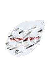 Презервативы Sagami, original 0.02, полиуретан, ультратонкие, гладкие, 19 см, 5,8 см, 2 шт.