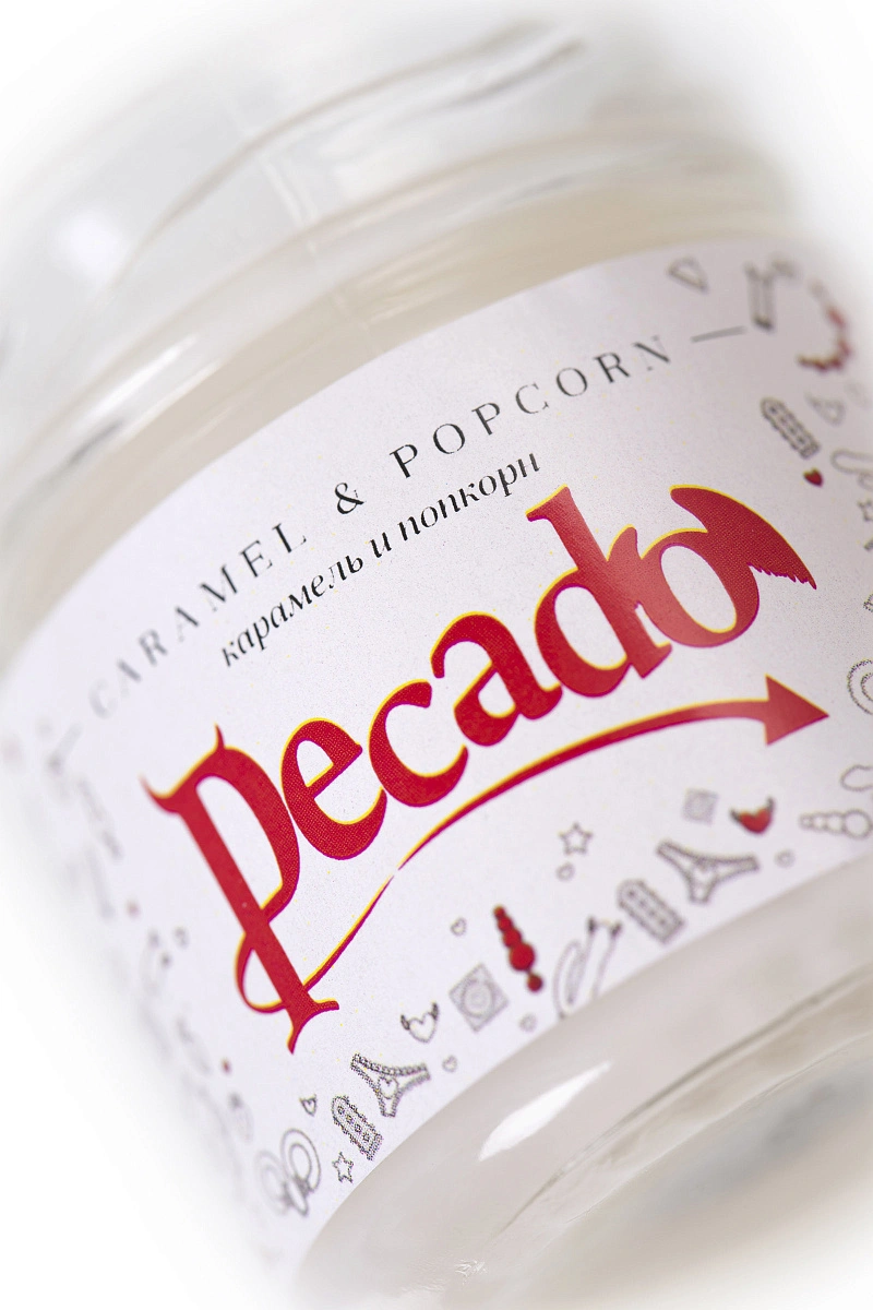 Массажная свеча "Карамель и попкорн" (Caramel & Popcorn), 35мл., Pecado