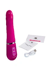 Нереалистичный вибратор Ailighter Smart Telescopic lover, TPE, розовый, 27,1 см.