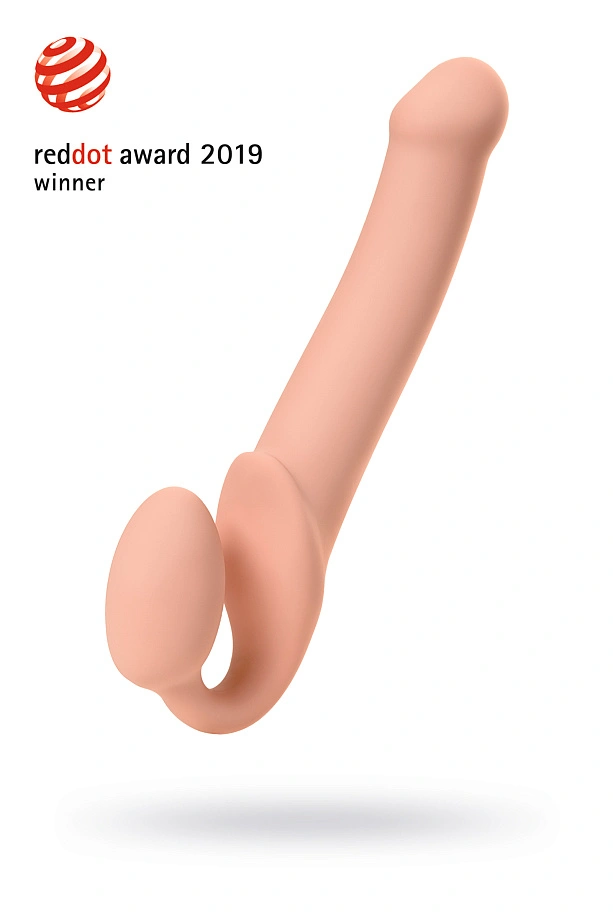 Безремневой нереалистичный страпон Strap-on-me, L, телесный