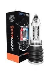 Помпа для члена Bathmate HYDROMAX5, ABS пластик, прозрачная, 26 см (аналог Hydromax X20)