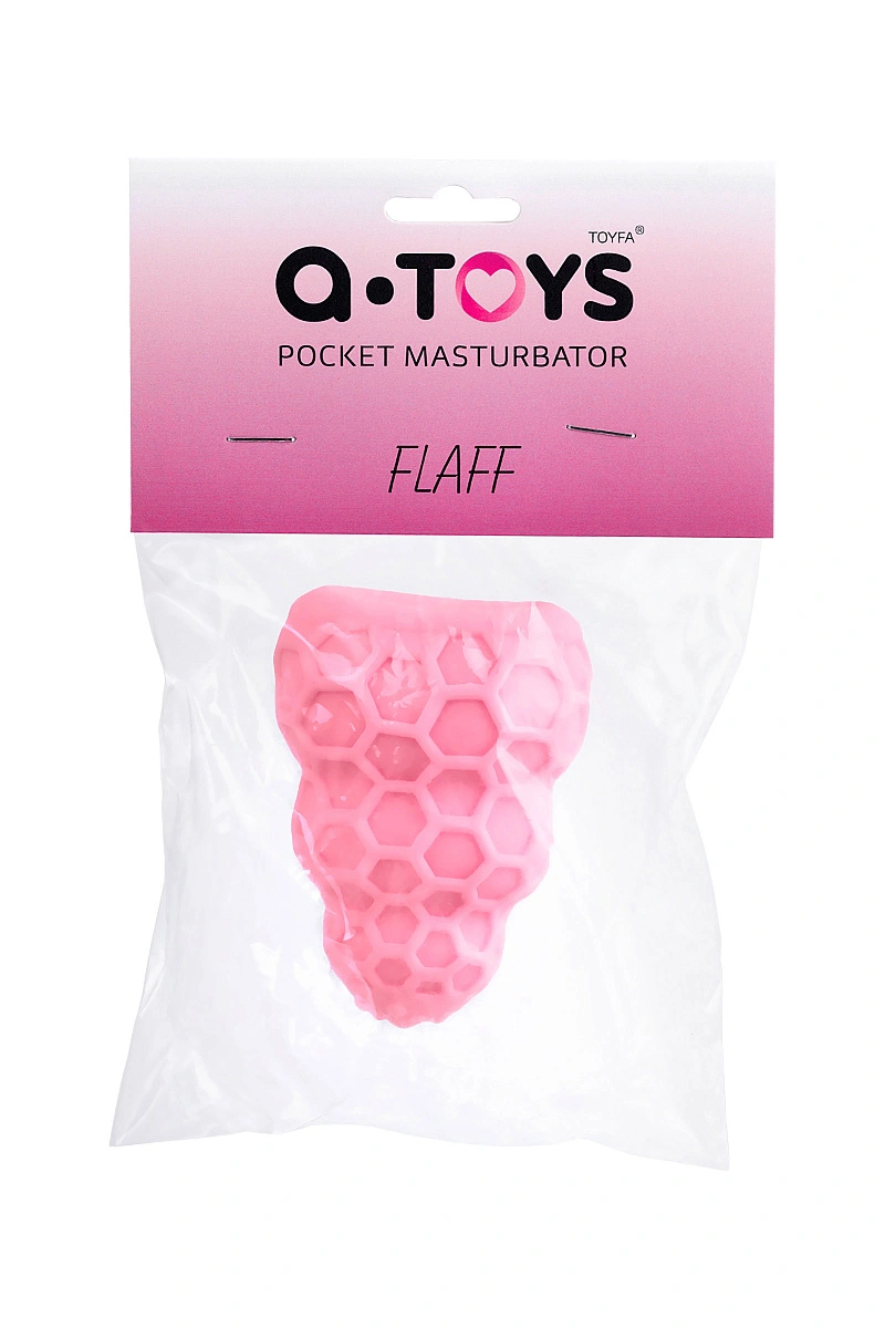 Мастурбатор A-Toys by TOYFA Flaff, TPE, розовый, 8см, Ø 2,9 см