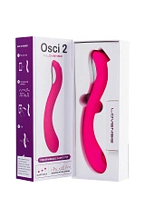 Нереалистичный вибратор LOVENSE Osci 2 G-spot, силикон, розовый, 22 см