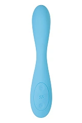 Стимулятор точки G с фиксацией формы Satisfyer G-Spot Flex 4+ Connect App, голубой, 19,5 см