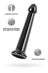 Нереалистичный фаллоимитатор Jelly Dildo L Toyfa Basic, TPE, черный, 20 см