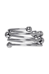Кольцо под головку члена Metal by TOYFA, металл, серебристое, Ø 4см