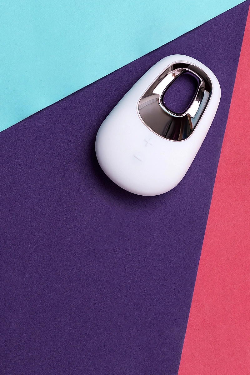 Вибромассажер Satisfyer Layon 5, White temptation, силикон, белый, 9,2 см