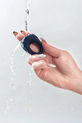 Эрекционное кольцо на пенис Satisfyer Power Ring, силикон, синий 5,5 см.