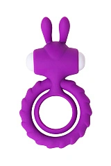 Эрекционное кольцо на член JOS GOOD BUNNY, силикон, фиолетовый, 9 см