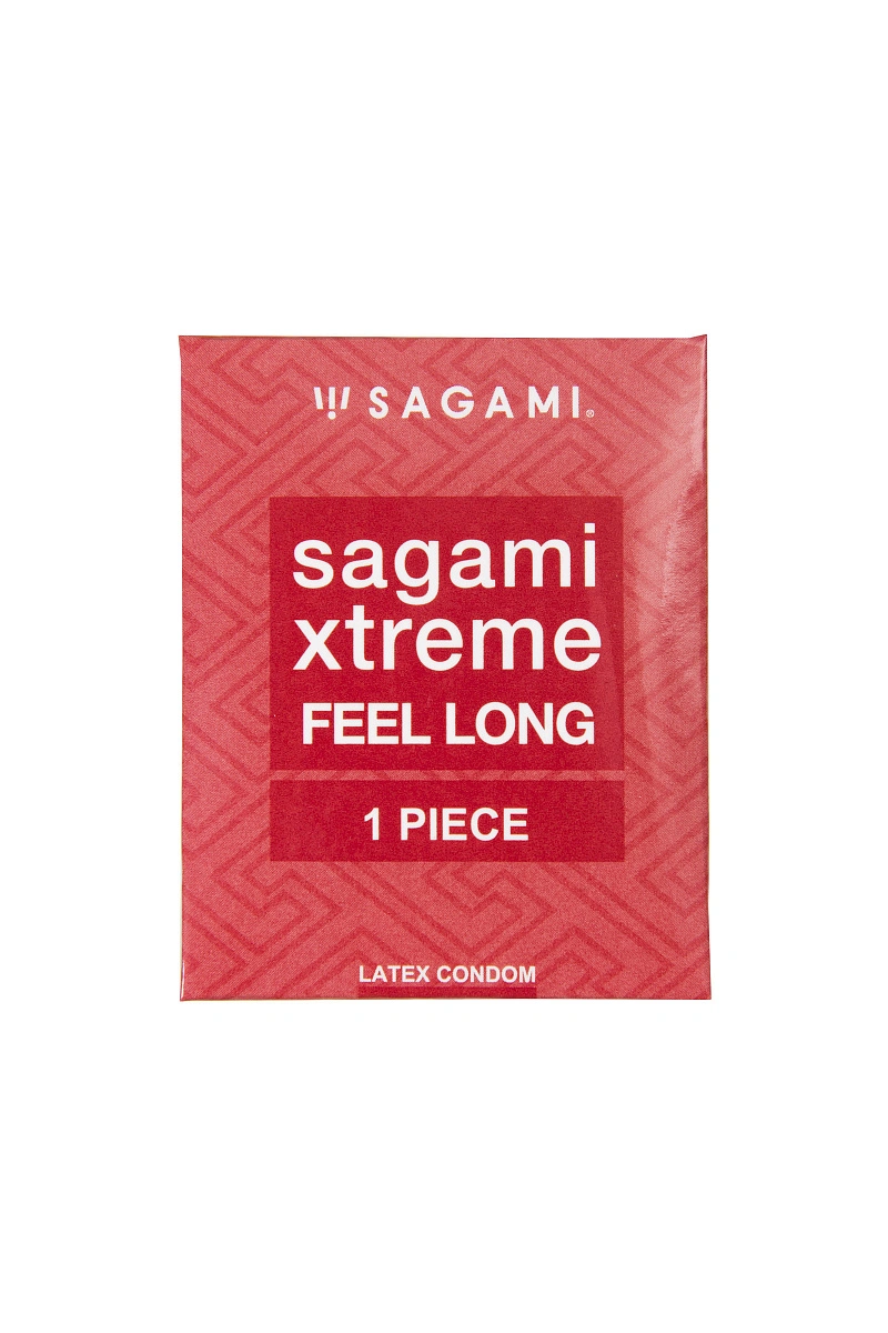 Презервативы Sagami, xtreme, feel long, латекс, 19 см, 5,2 см, 1 шт.