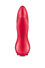 Анальный вибратор Satisfyer Rotator Plug 2+ Connect App, силикон, красный, 13,5 см