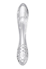 Двусторонний фаллоимитатор Satisfyer Dazzling Crystal 1, стекло, прозрачный, 18,5 см