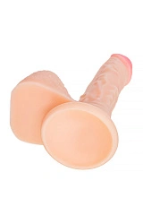 Реалистичный фаллоимитатор RealStick Nude Shaw, PVC, телесный, 17 см