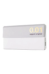 Презервативы Sagami, original 0.01, L-size, гладкие, 19 см, 5,8 см, 5 шт.
