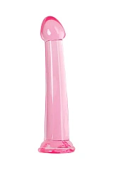 Нереалистичный фаллоимитатор Jelly Dildo L Toyfa Basic, TPE, розовый, 20 см