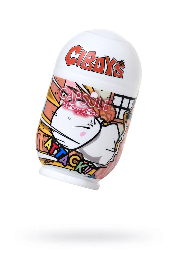 Мастурбатор нереалистичный MensMax CAPSULE Attack, TPE, прозрачный, 9 см