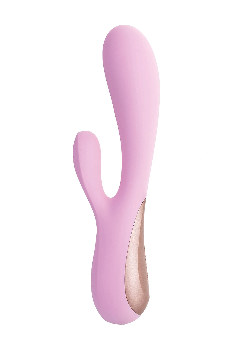 Нереалистичный вибратор Satisfyer Mono Flex Connect App, силикон, розовый, 20,4 см.