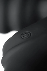 Безремневой страпон Black&Red by TOYFA с вибрацией, силикон, черный, 35 см